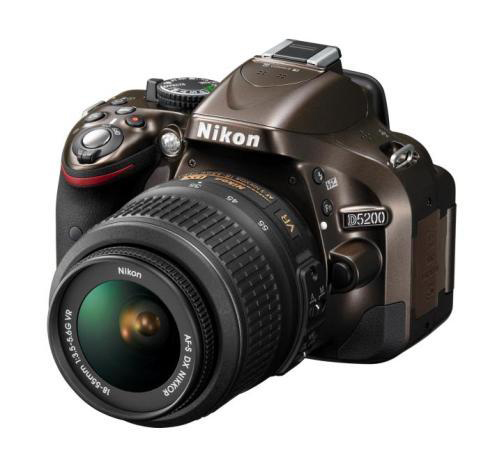 Nikon D5200 with standard kit lens